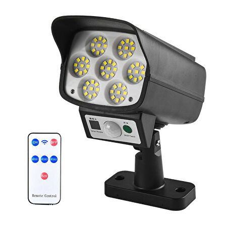 KAMERA GÖRÜNÜMLÜ 63 LEDLİ SOLAR ŞARJLI LAMBA  GO50604418360