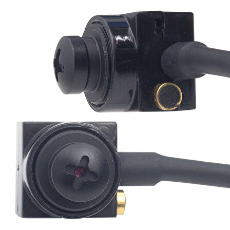 3.6MM 800 TVL 1/4 SENSOR MİKROFONLU SİYAH VİDA MODEL MİNİ KAMERA  GO506089MT-19311