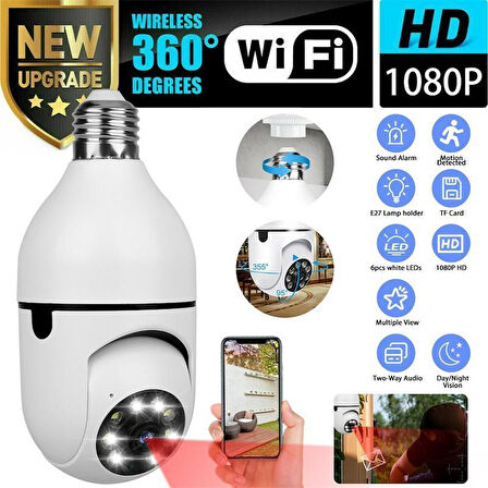 WiFi Panoramik Kamera 360 Derece Kablosuz Kamera  GO50605395150