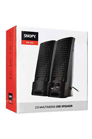 SNOPY SN-510 3 WATT USB 2.0 SİYAH  1+1 SPEAKER (5060)