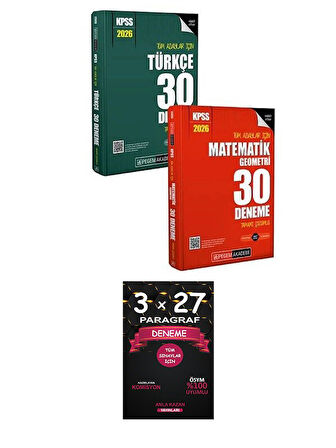 Pegem 2026 KPSS Türkçe+Matematik 60 Deneme 2 li Set