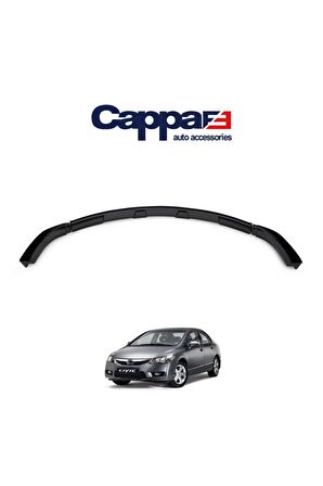 Honda Civic 8 Ön Tampon Lip Eki Karlık Akrilik (Abs) Piano Black 3 Parça 2006-2012