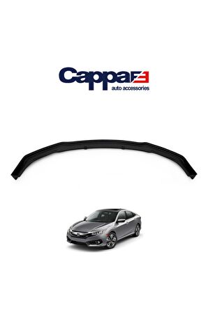 Honda Civic 10 Ön Tampon Lip Eki Karlık Akrilik (Abs) Piano Black 2016 Ve Sonrası