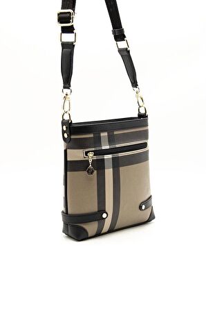 Silver  Polo Kahve - Siyah NV1120 Kadın Çapraz Çanta