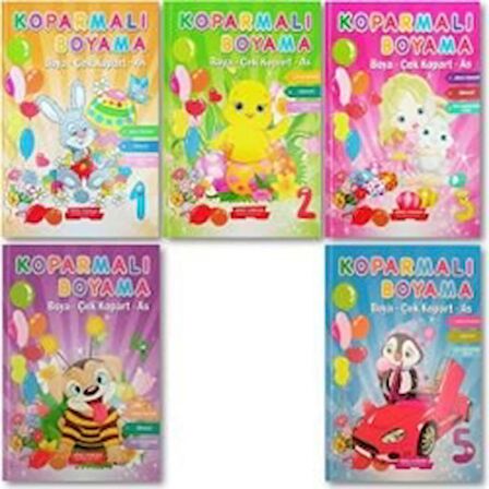 Koparmalı Boyama Kitabı 5 Kitap