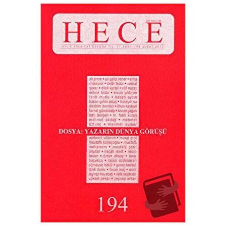 Hece Aylık Edebiyat Dergisi Sayı: 194