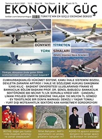 Sayı: 18 Temmuz - Eylül 2021