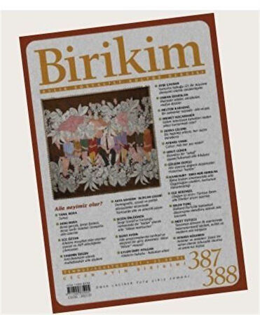 Birikim Aylık Sosyalist Kültür Dergisi Sayı: 387/388 Temmuz-Ağustos 2021