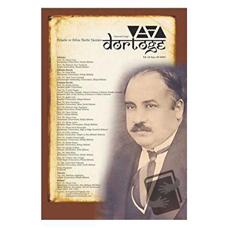 Dörtöğe Felsefe ve Bilim Tarihi Yazıları Hakemli Dergisi Yıl: 12 Sayı: 23