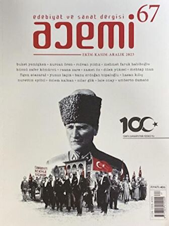 Acemi Edebiyat ve Sanat Dergisi Ekim Kasım Aralık Sayı: 67-2023