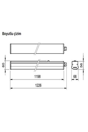 Philips 40W Etanj Led Bant Armatür IP65 Gün Işığı 4000K 120 cm ( Su Geçirmez) 