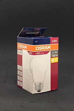 Osram 10W(75W) E27 Led Ampul 2700K Sarı (2 Adet) 1055 Lümen