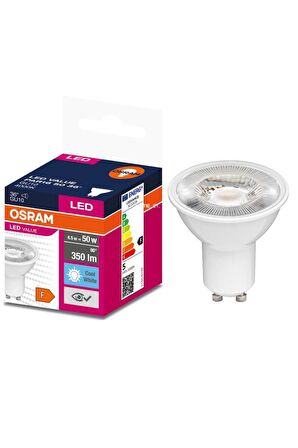 Osram Ledvalue 4,5W (50W) Led Spot Ampul Gu10 Gün Işığı (5 Adet)