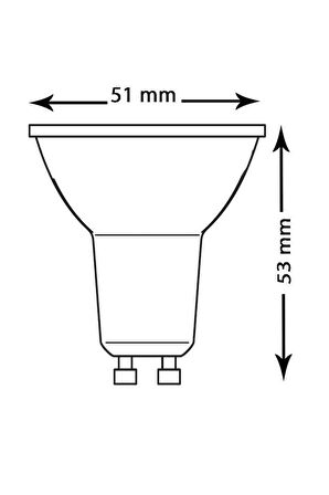 Osram Ledvalue 4,5W (50W) Led Spot Ampul Gu10 Gün Işığı (5 Adet)