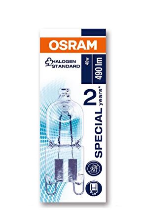 Osram 66740 40W Halopin Fırın Ampul G9 Duy 2700K (5 Adet)