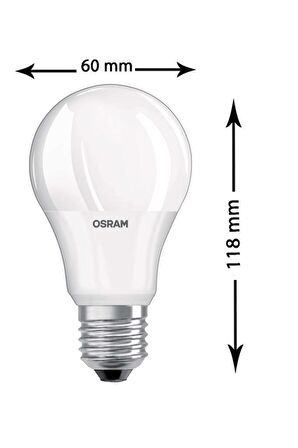 Osram 10W(75W) E27 Led Ampul 6500K Beyaz (4 Adet)