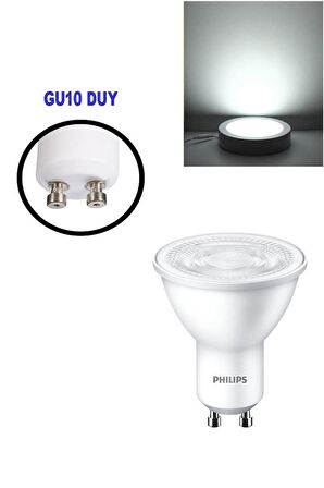 Philips Essential 4,7W (50W) Led Spot Ampul Beyaz 6500K - 3 Adet