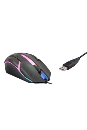 Şahnet 8733-3D Işıklı Kablolu Oyuncu Mouse - 1200DPI