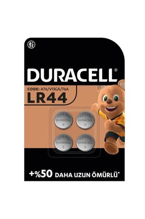 Duracell LR44 1,5V Alkalin Düğme Pil 4 Lü