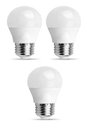 Şahnet 6W E27 Mini Top Ampul 3000K Sarı Işık 3 Adet