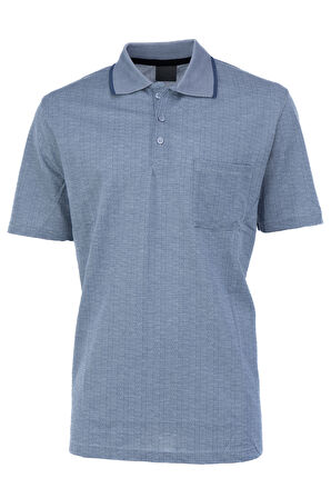 Oppland Erkek T-shirt Yazlık Cepli Kısa Kollu Modern Jakarlı Lonelli Model Rahat Kesim Pamuklu Kumaş