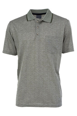 Oppland Erkek T-shirt Yazlık Cepli Kısa Kollu Modern Jakarlı Lonelli Model Rahat Kesim Pamuklu Kumaş