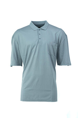 Oppland Erkek Polo Yaka Arma Cepli Kısa Kollu Düz Renk Normal Kesim Premium Pamuklu Kumaş T-Shirt