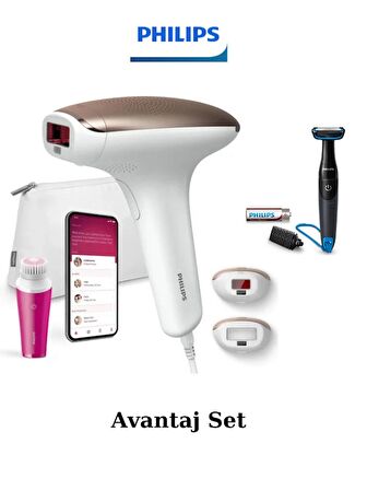 Philips Lumea Advanced BRI924 IPL Lazer Epilasyon Aleti ve Lazer Öncesi Vücut Tıraş Makinesi Avantaj Set