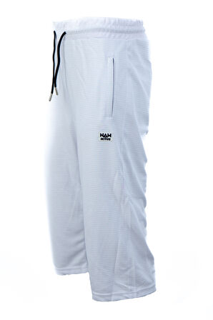 Oppland Erkek Kapri Beli Lastikli ve Bağcıklı Çift Cepli Otoban Kumaş Çizgili Dokulu Rahat Kesim