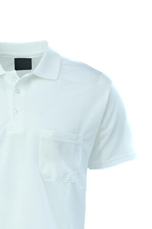 Oppland Erkek Polo Yaka Kendinden Desenli Cepli Kısa Kollu Tam Kalıp Premium Pamuklu Kumaş T-Shirt