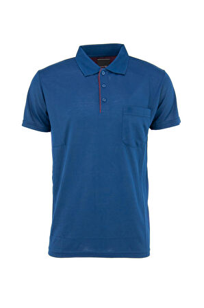 Oppland Erkek Polo Yaka Arma Cepli Kısa Kollu Düz Renk Normal Kesim Premium Pamuklu Kumaş T-Shirt