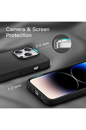 iPhone 14 Pro Max Silikon Şeffaf Air Hybrid Kılıf Crystal