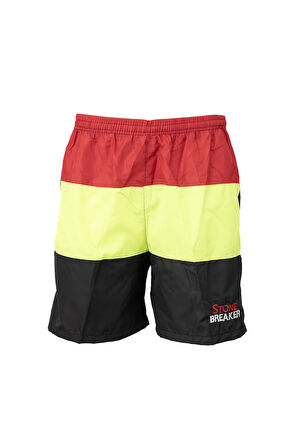 Oppland Erkek Deniz Şortu Beli Lastikli ve Bağcıklı Cepli File Astarlı Su Tutmayan OPEDS26STNMOD32