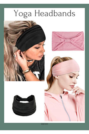 2'li Saç Bandı, Yoga Saç Bandı Pamuklu, Bandana