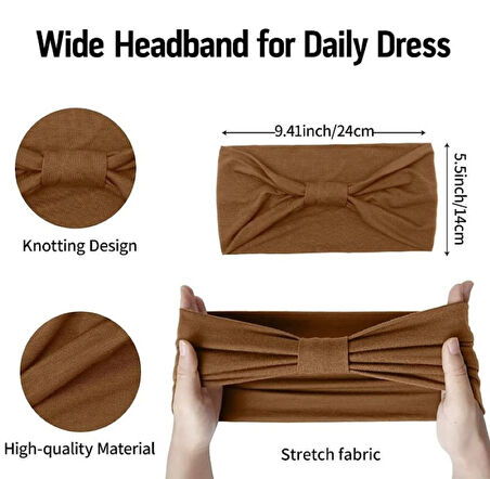 2'li Saç Bandı, Yoga Saç Bandı Pamuklu, Bandana