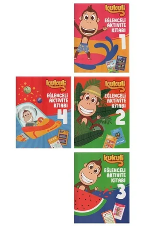 3-6 Yaş Çocuklar İçin Eğlenceli Aktivite Kitapları 4 Kitap