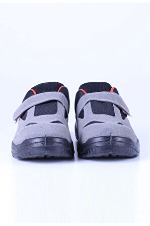 Stronex ST-101 S1 Süet Çelik Burunlu İş Ayakkabısı Hafif Rahat Kaymaz Taban Gri