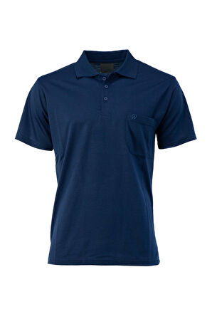 Oppland Erkek Polo Yaka Arma Cepli Kısa Kollu Düz Renk Normal Kesim Premium Pamuklu Kumaş T-Shirt