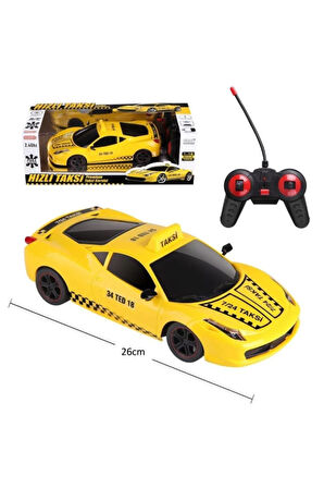1:16 Uzaktan Kumandalı Şarjlı Süper Car Taksi Araba
