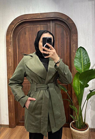 Niya Kısa Trençkot TNS-4444