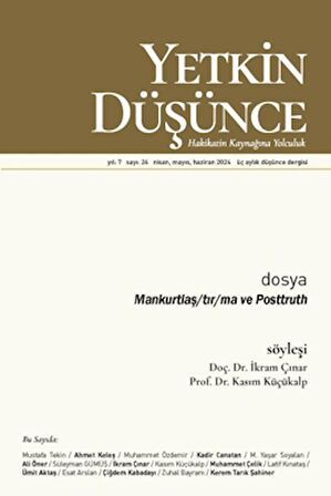Yıl: 7 Sayı 26 - Nisan, Mayıs, Haziran 2024