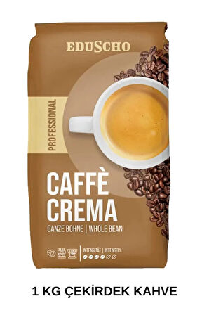 EDUSCHO Professional Caffe Crema Çekirdek Kahve 1 KG X 4 ADET
