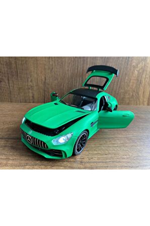 Mercedes Amg Gtr Model Araba Mercedes Benz Amg Gtr V8 Turbo Yeşil Kapıları Açılır Sesli Ve Işıklı