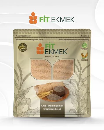 fit Kepekli , Yulafli , Chia , Arpa ve Keten Tohumlu Lavaş Ekmeği 300gr