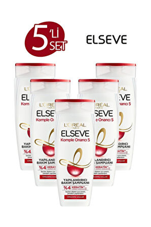 Elseve Şampuan 360 ml Onarıcı Yapılandırıcı Bakım X5 Adet