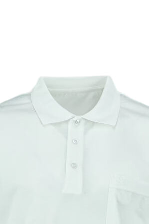 Oppland Erkek Polo Yaka Arma Cepli Kısa Kollu Düz Renk Normal Kesim Premium Pamuklu Kumaş T-Shirt