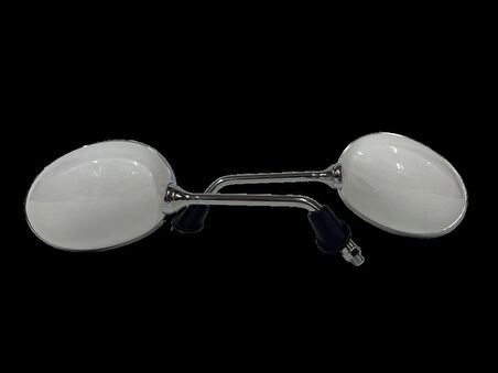 Kuba Brilliant 125-150-50 Cc Scooter Ayna Takımı BEYAZ (10 MM DÜZ DİŞ) -ARASMOTO