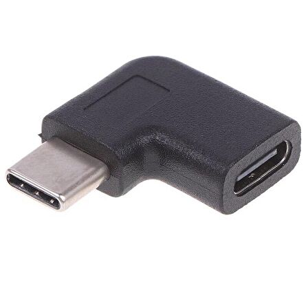 Type C Dişi Erkek 90 Derece Dirsek 2in1 Çevirici Dönüştürücü Adaptör
