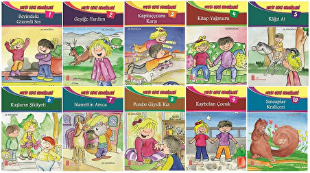 2.Sınıf Okumayı Sevdiren Renkli Resimli Hikayeler  - 10 Kitap