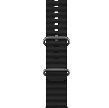 Apple Watch Kordon 3 4 5 6 7 8 SE Ultra Serisi 42 Mm/44 Mm/45Mm/46MM/ 49Mm Uyumlu Ocean Silikon Spor Kayış